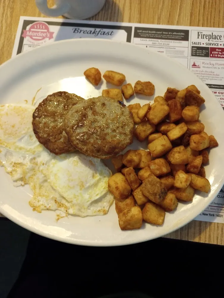 Eggs Home Fries and Sausage
